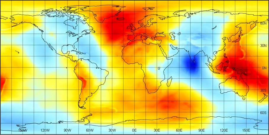 Global geoid-related field